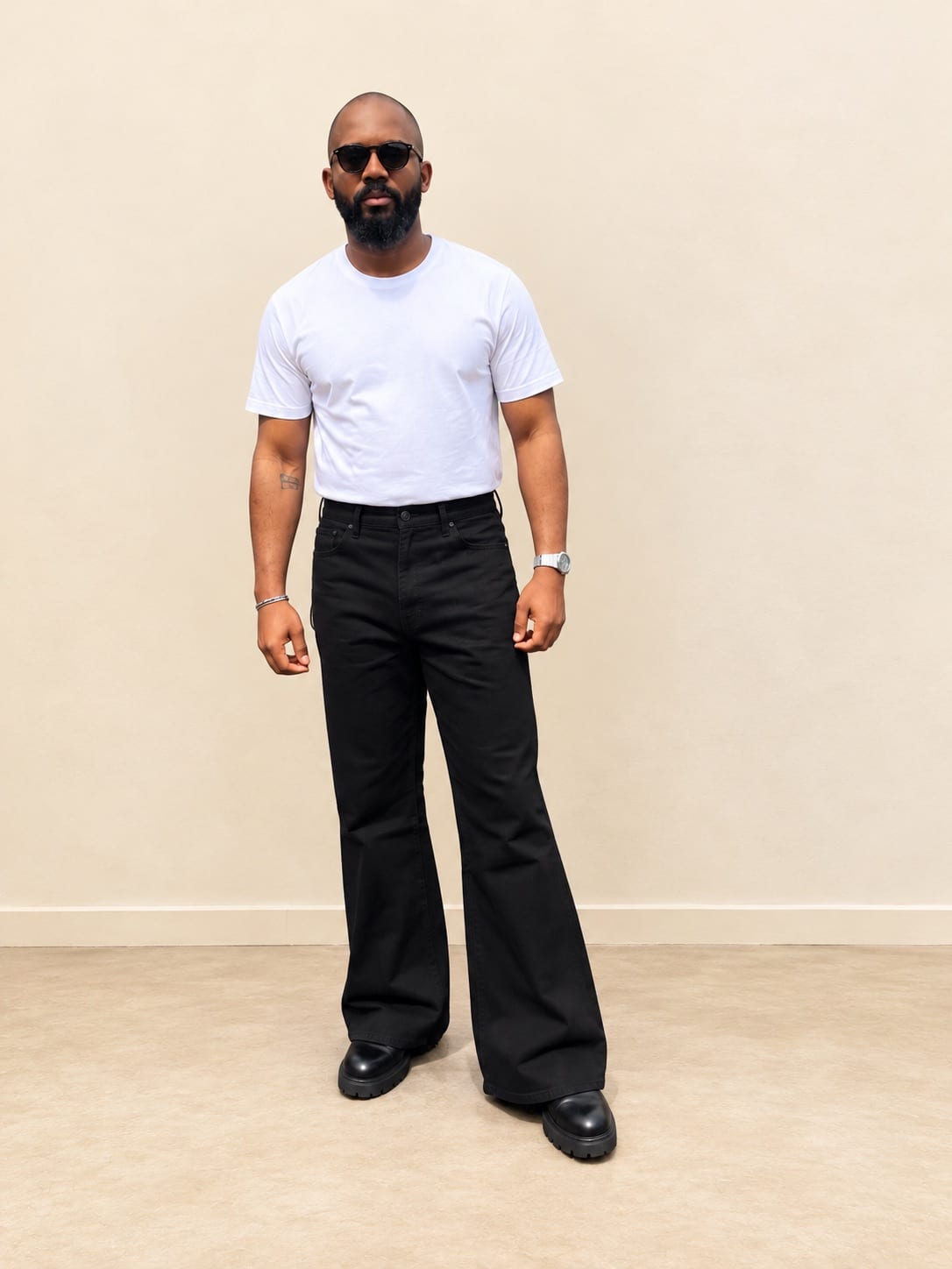 Men’s Black Bootcut Jeans
