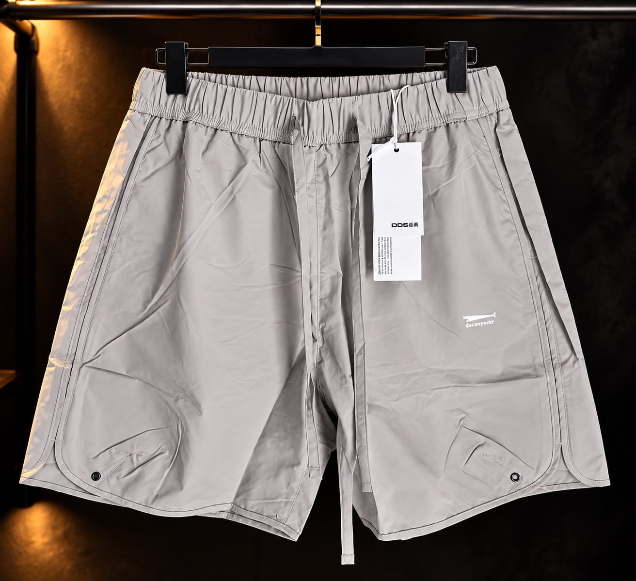 Light Grey Sporty Casual Shorts