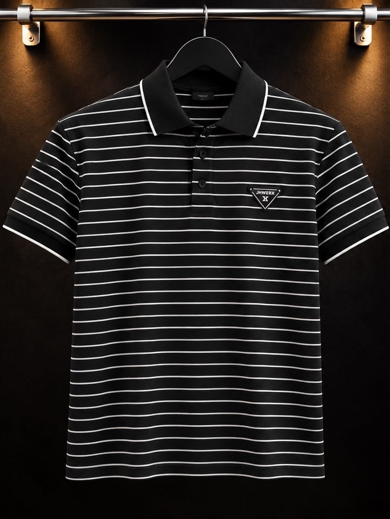 Men’s Striped Polo Shirt